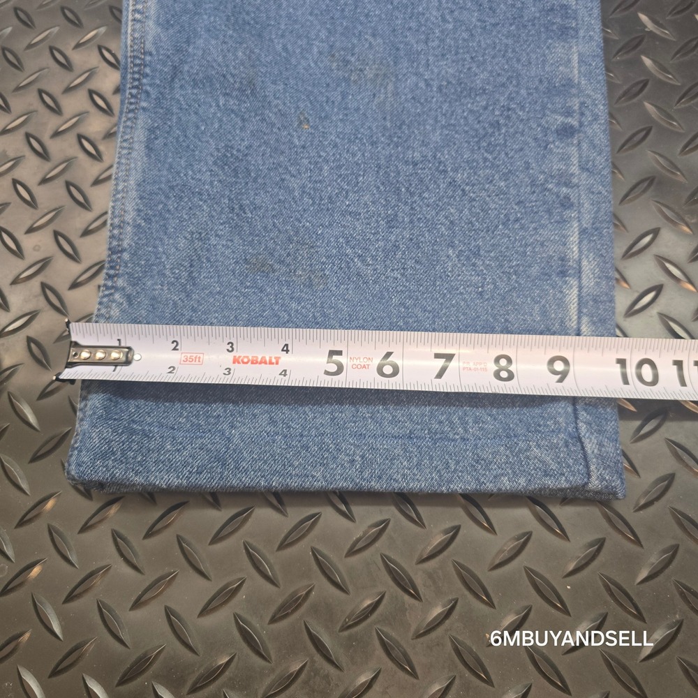 Carhartt B172 DST Flannel Lined Relaxed Fit Jeans Blue Denim Mens 40x32 - Picture 9 of 16